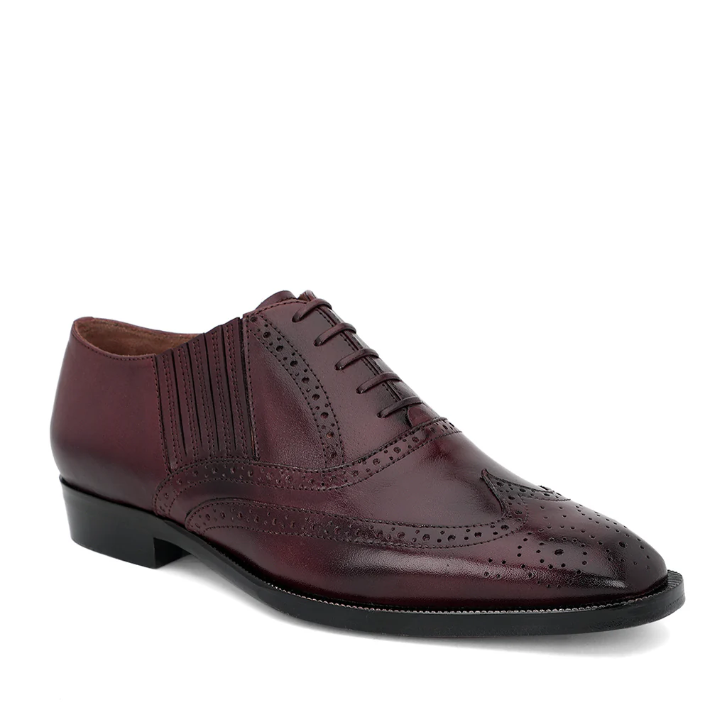 Saint Vincenzo Brown Leather Square Toe Lace Up Décor Shoes - Image 9