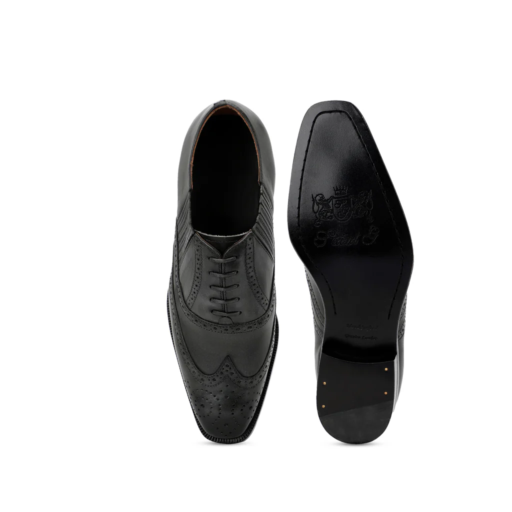 Saint Vincenzo Grey Leather Square Toe Lace Up Décor Shoes - Image 7