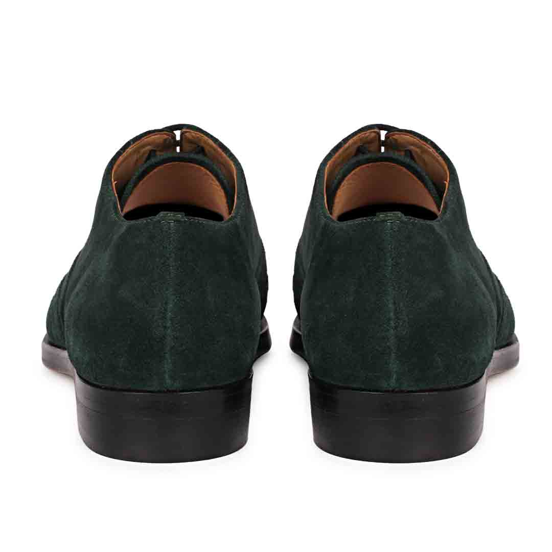 Saint Vincenzo Green Suede Leather Lace Up Shoes - Image 5