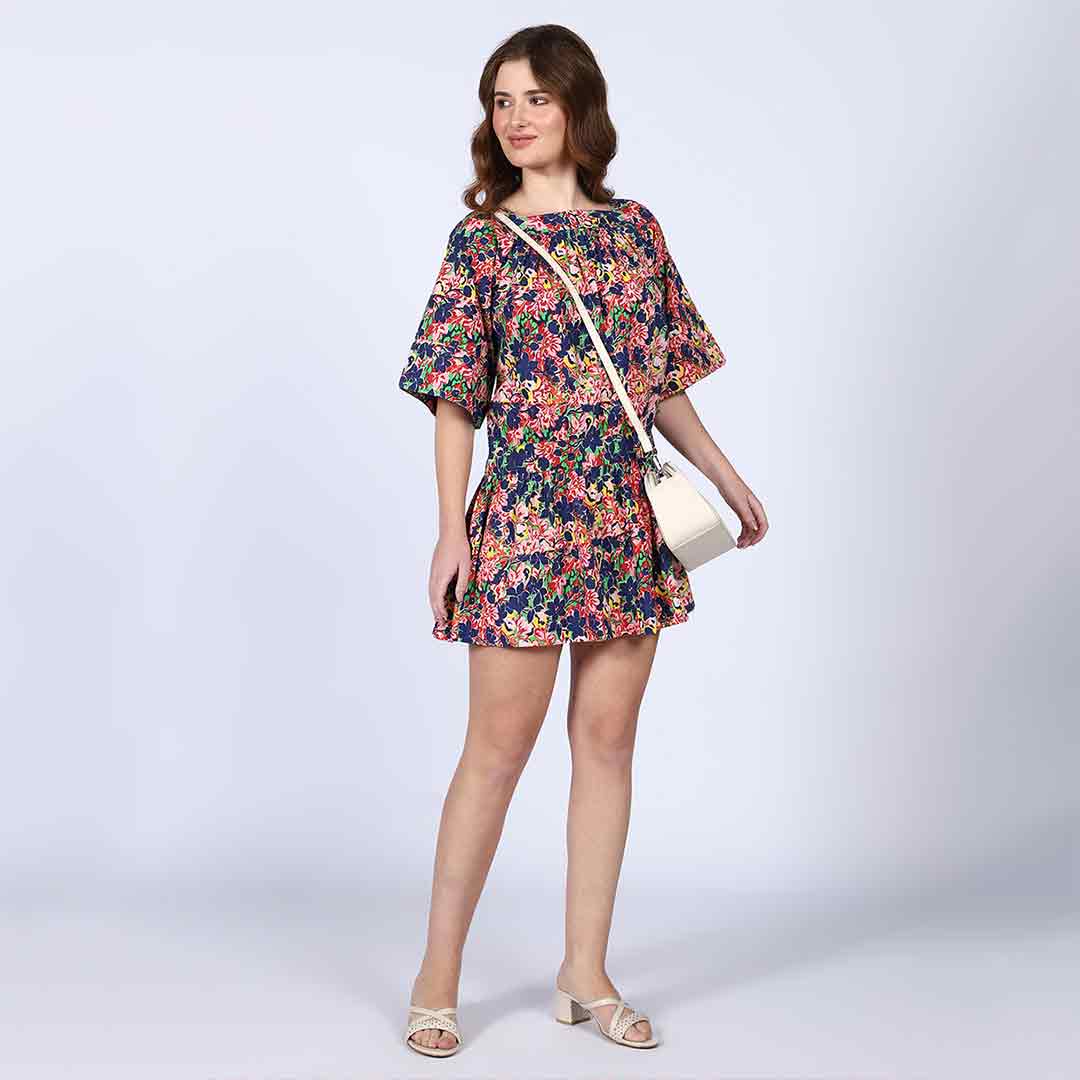 Saint Womens Multi Cotton Lining Short Dress - Image 2