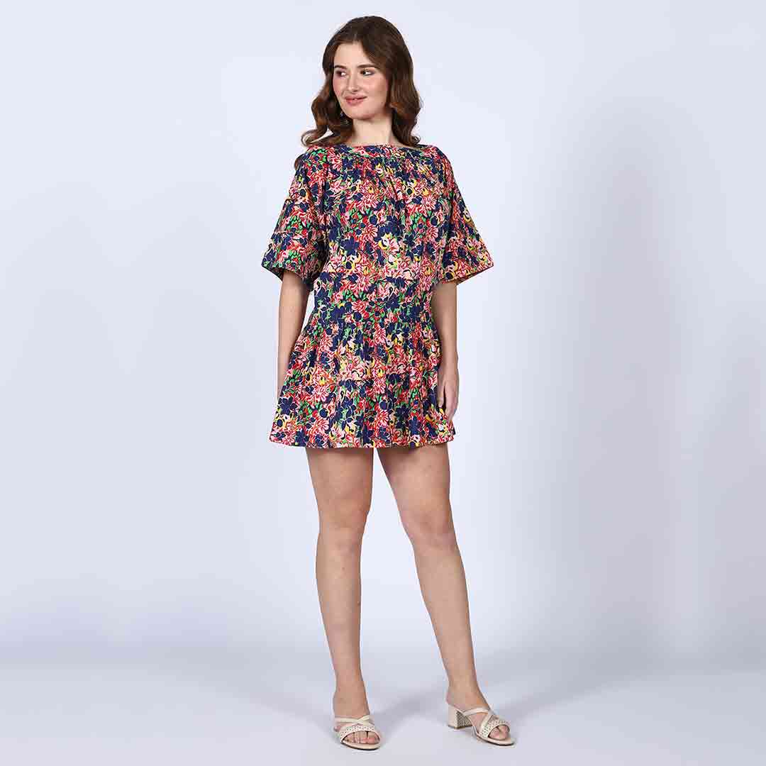 Saint Womens Multi Cotton Lining Short Dress - Image 3
