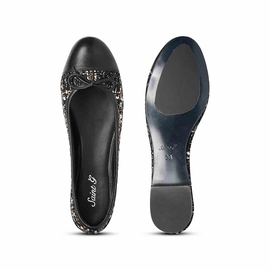 Saint Zinnia Black Handcrafted Leather Pumps - Image 6