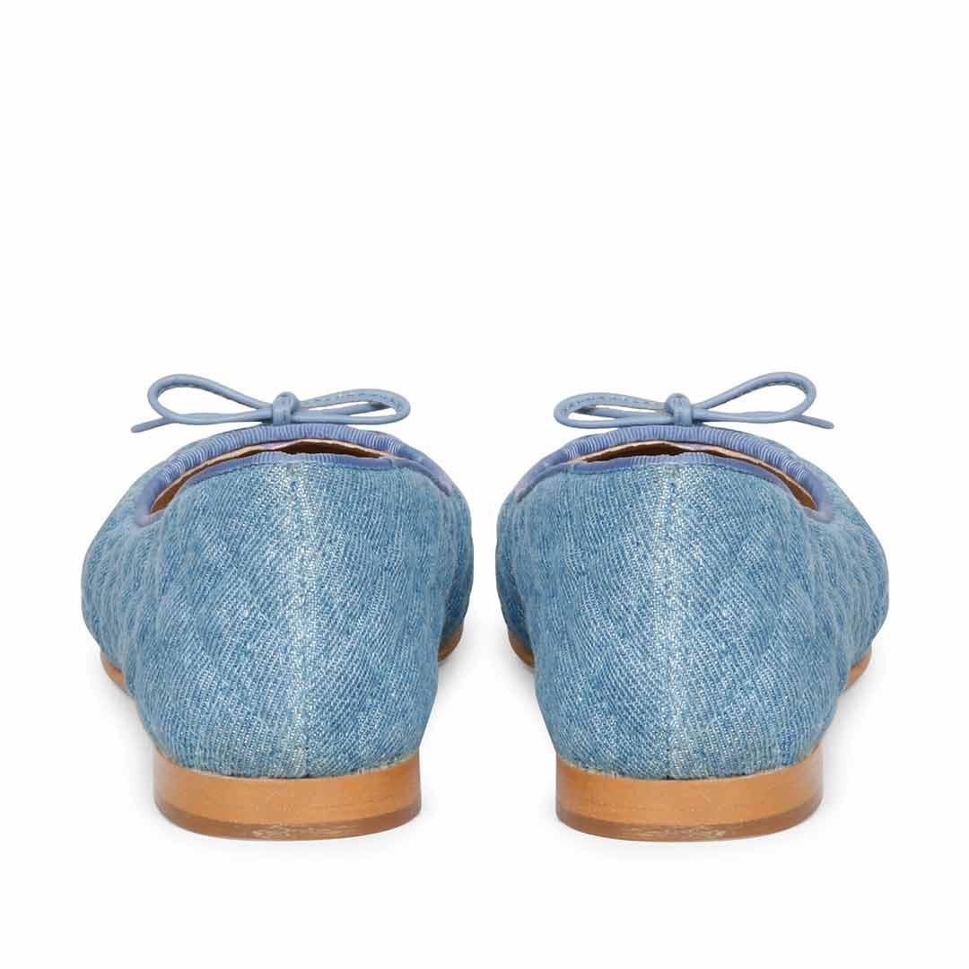 Saint Zinnia Denim Handcrafted Leather Pumps - Image 5