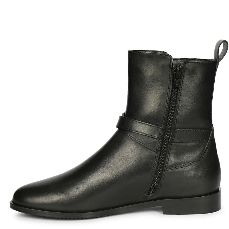 Saint Zola Black Leather Buckle Ankle Boots - Image 3