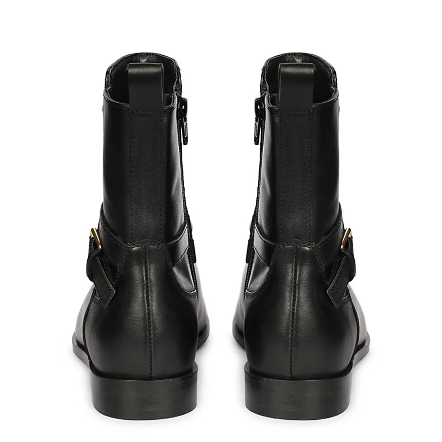 Saint Zola Black Leather Buckle Ankle Boots - Image 5