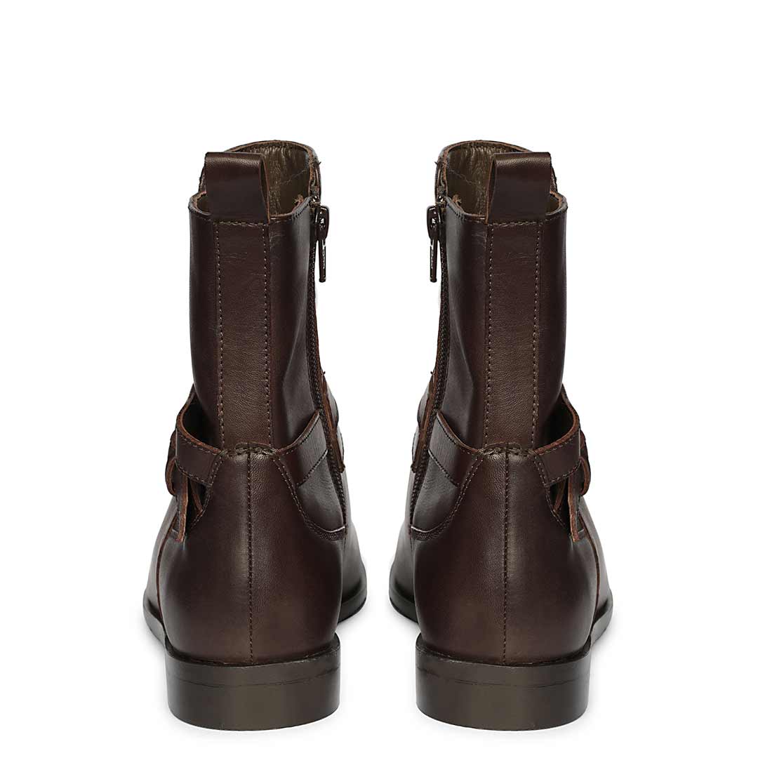 Saint Zola Brown Leather Buckle Ankle Boots - Image 5