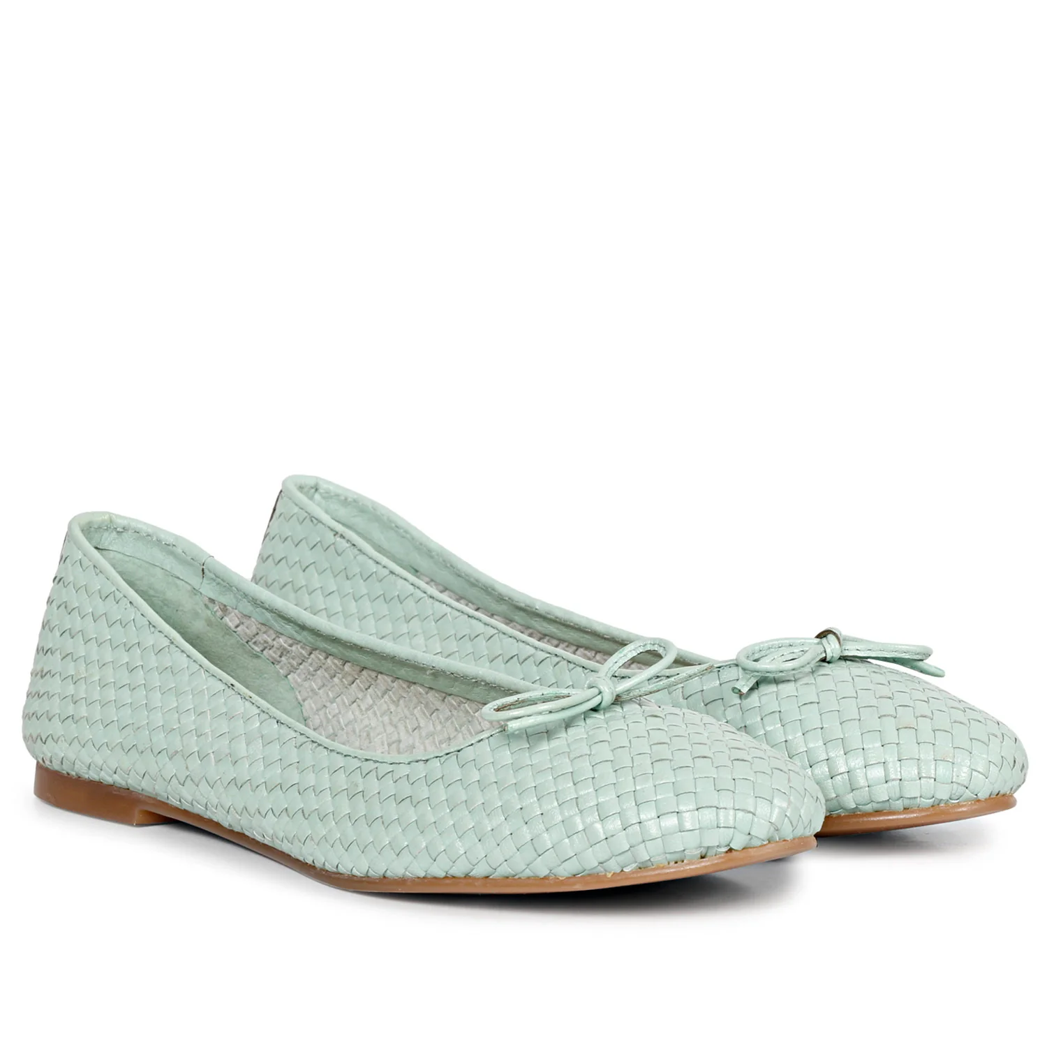 SaintG Womens Blue Ballet Flat Sandals - Image 2