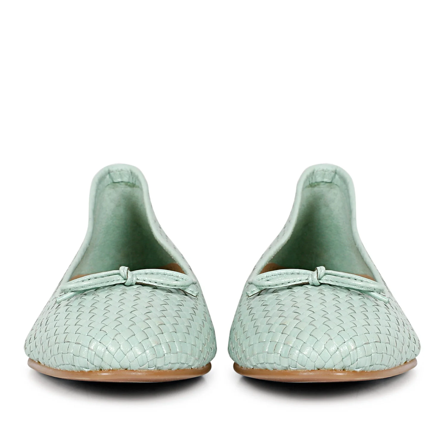 SaintG Womens Blue Ballet Flat Sandals - Image 3