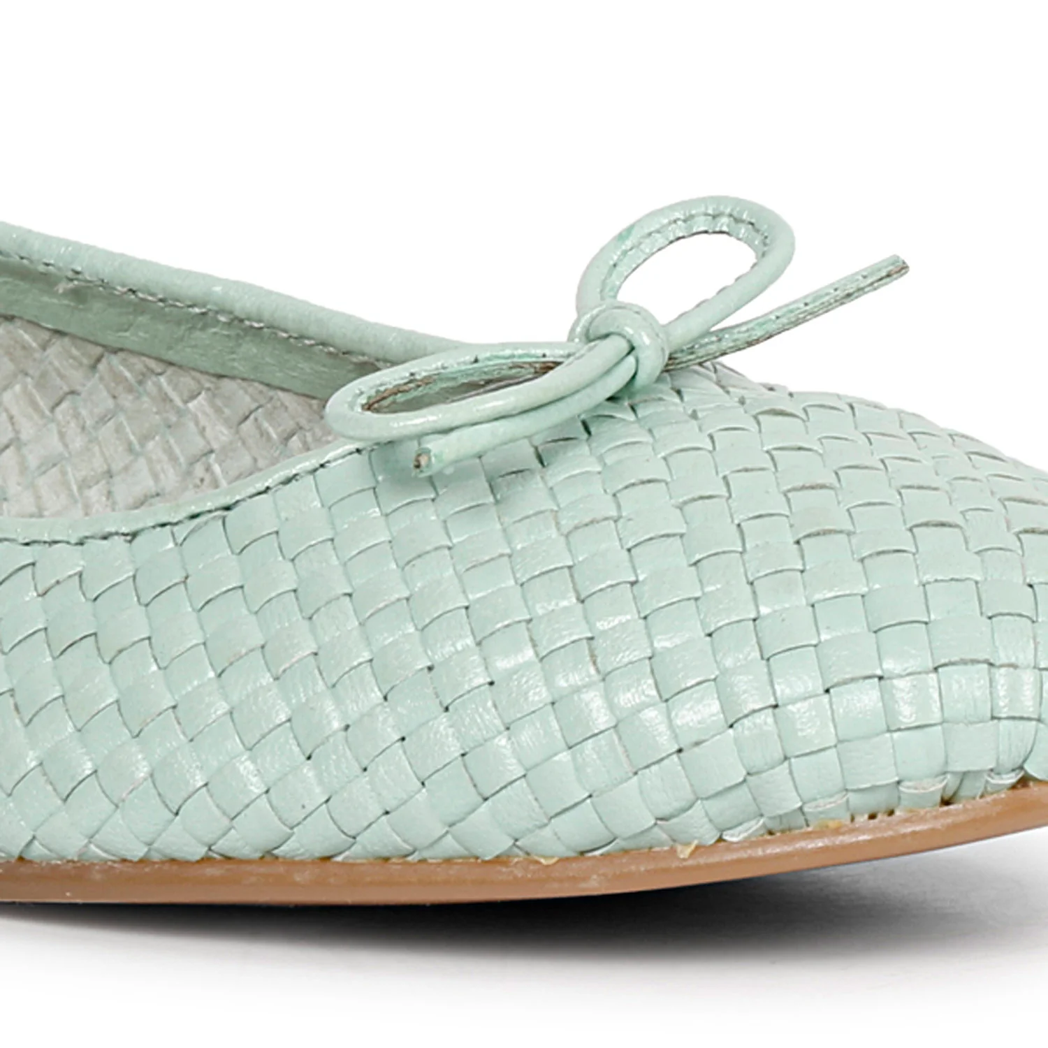 SaintG Womens Blue Ballet Flat Sandals - Image 8