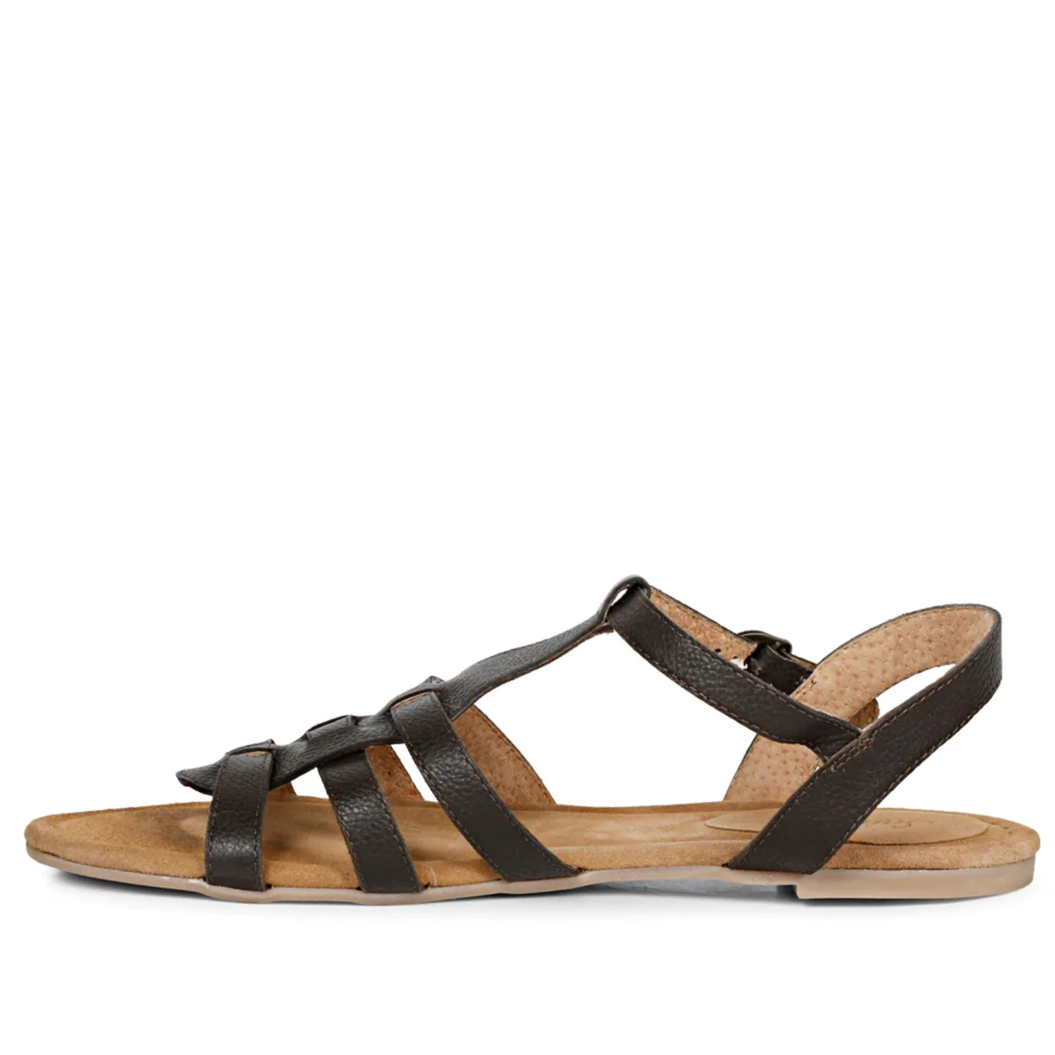 SaintG Womens Black Leather Sandals. - Image 7