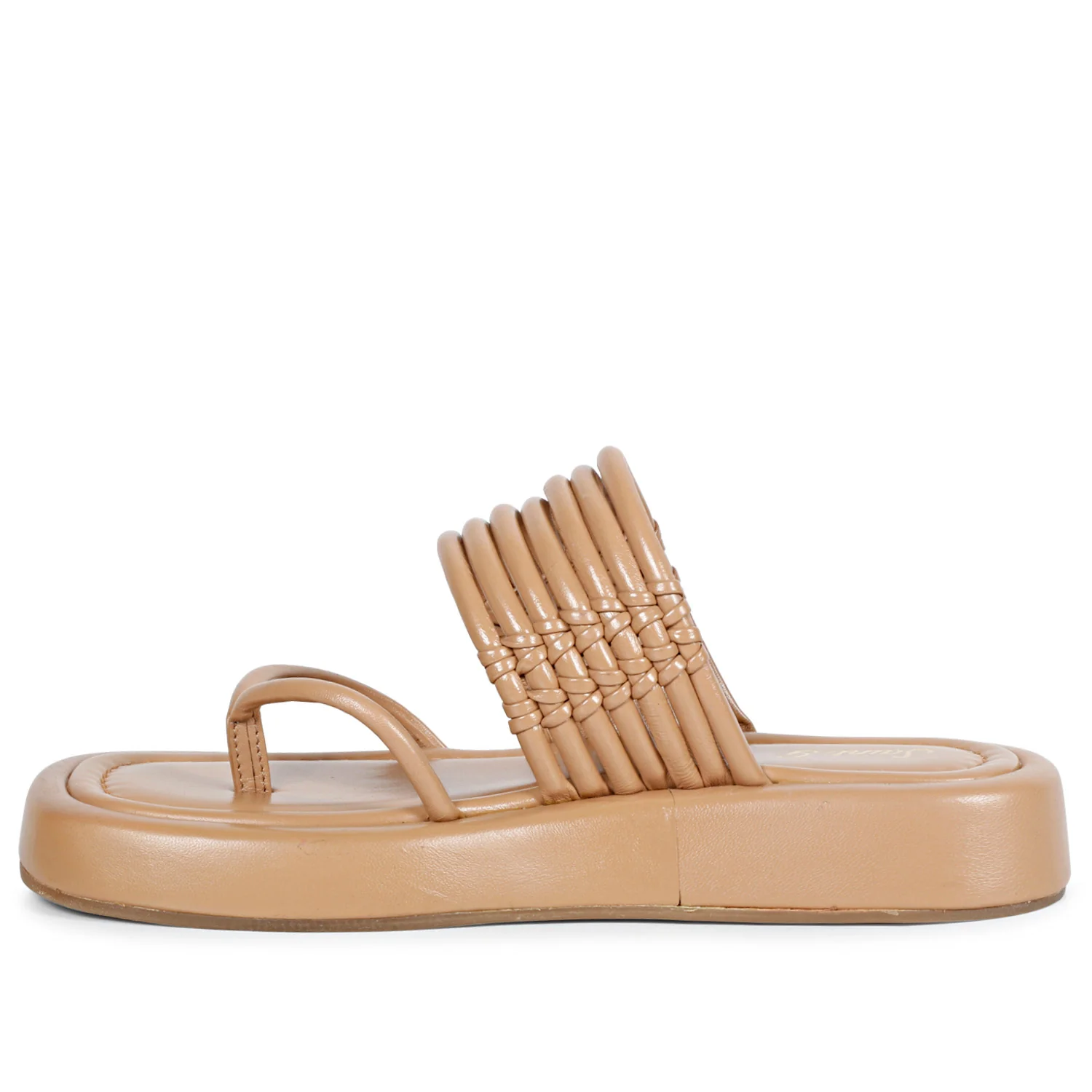 SaintG Womens Brown Leather Sandals - Image 4