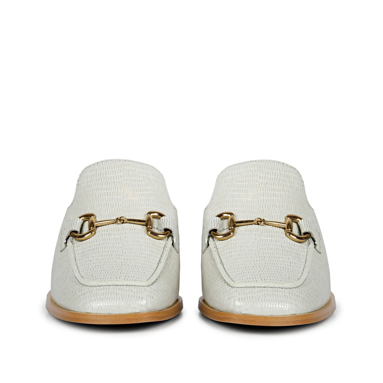 SaintG Womens White Leather Sandals - Image 3