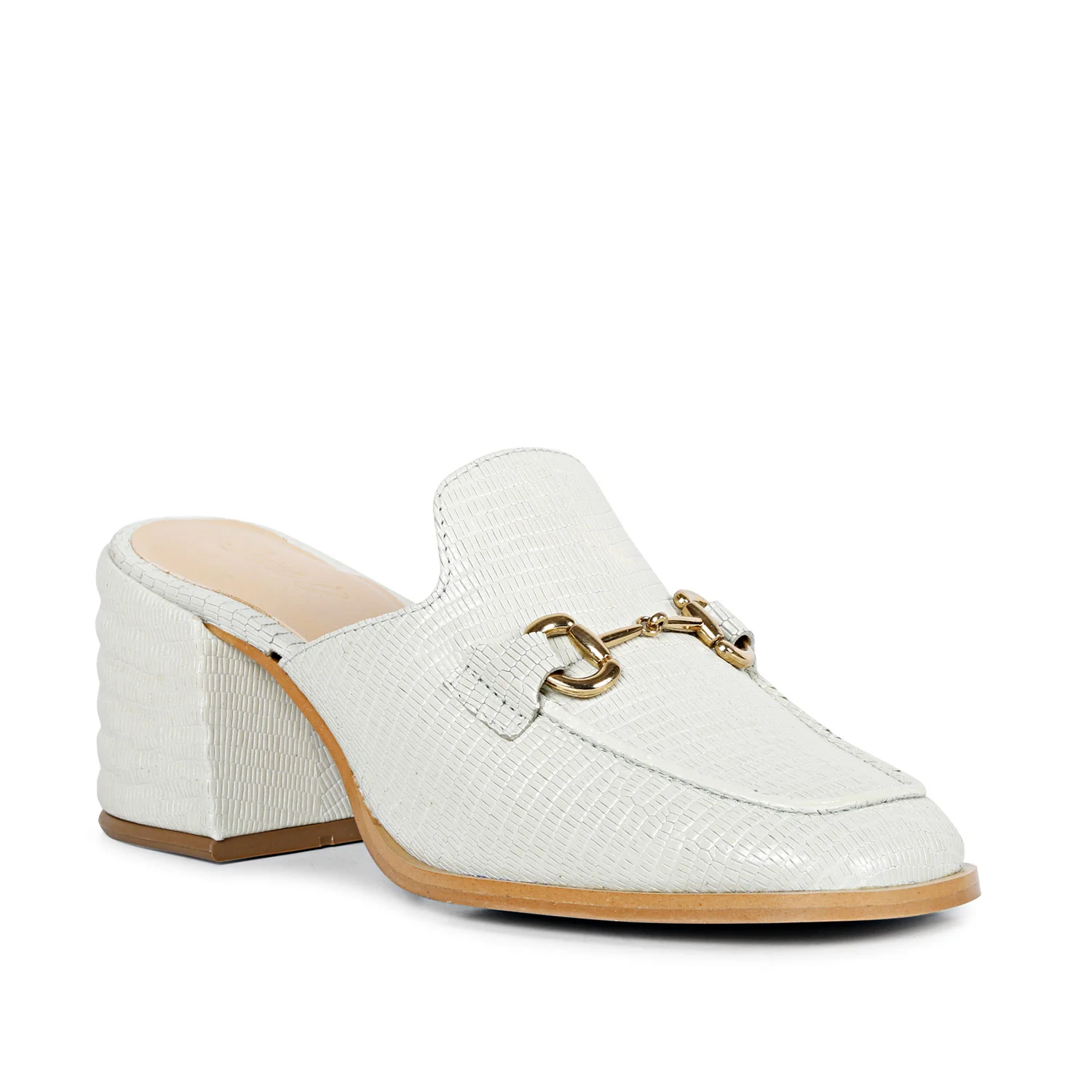 SaintG Womens White Leather Sandals - Image 6