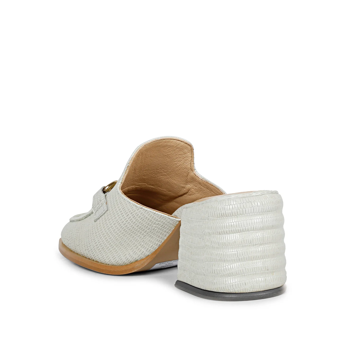 SaintG Womens White Leather Sandals - Image 7