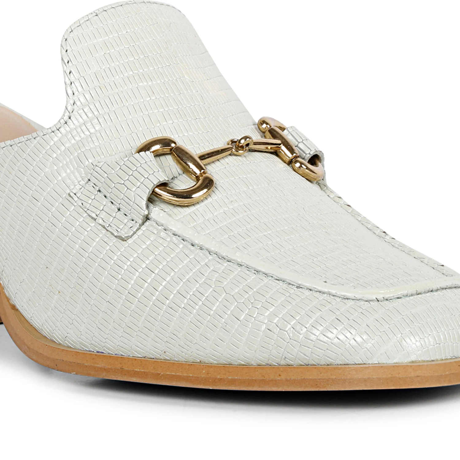 SaintG Womens White Leather Sandals - Image 9