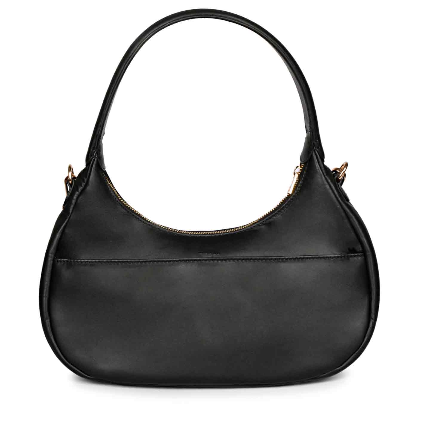 Tesorina Black Hand Woven Leather Hobo Bags - Image 5
