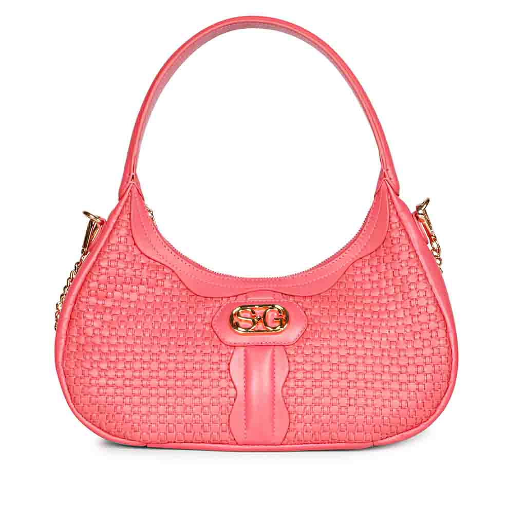 Tesorina Coral Hand Woven Leather Hobo Bags - Image 5