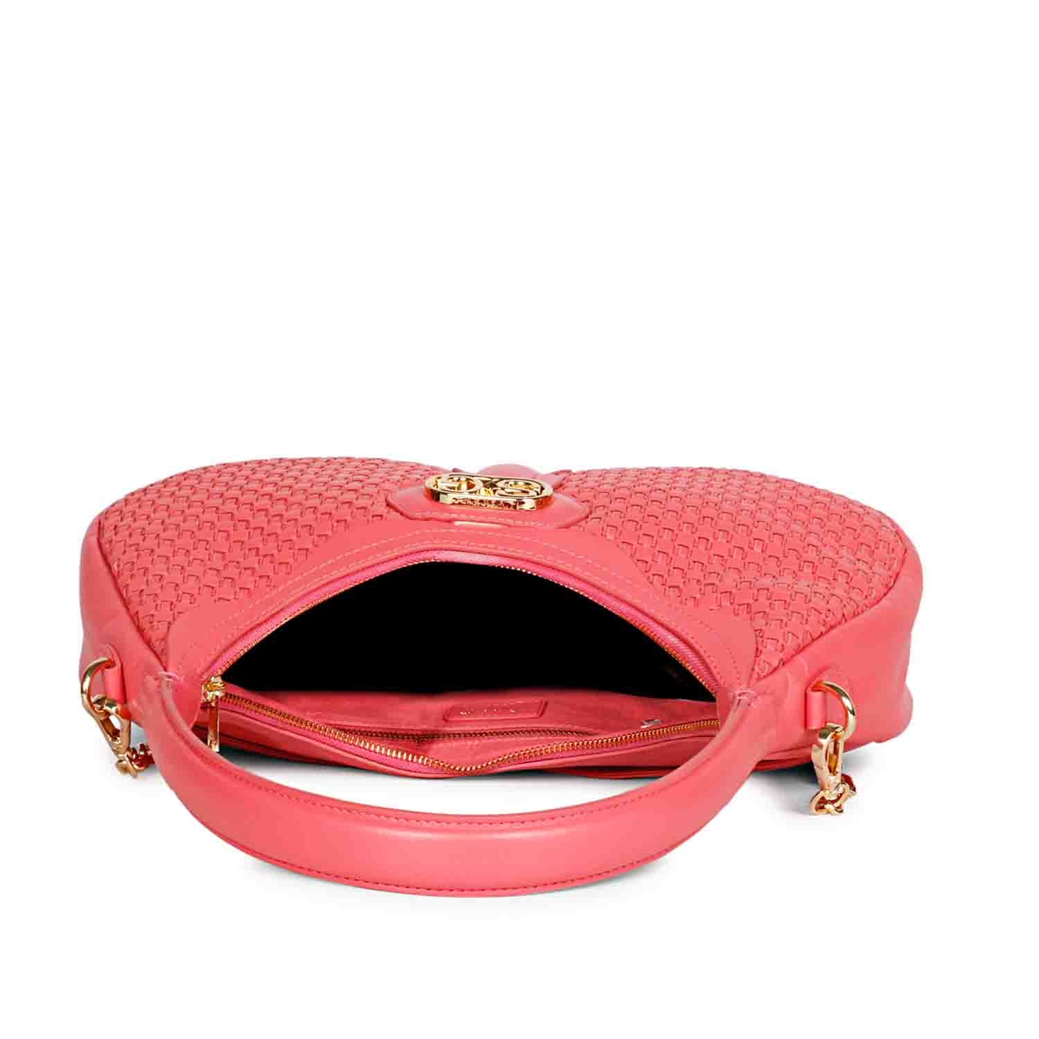 Tesorina Coral Hand Woven Leather Hobo Bags - Image 6