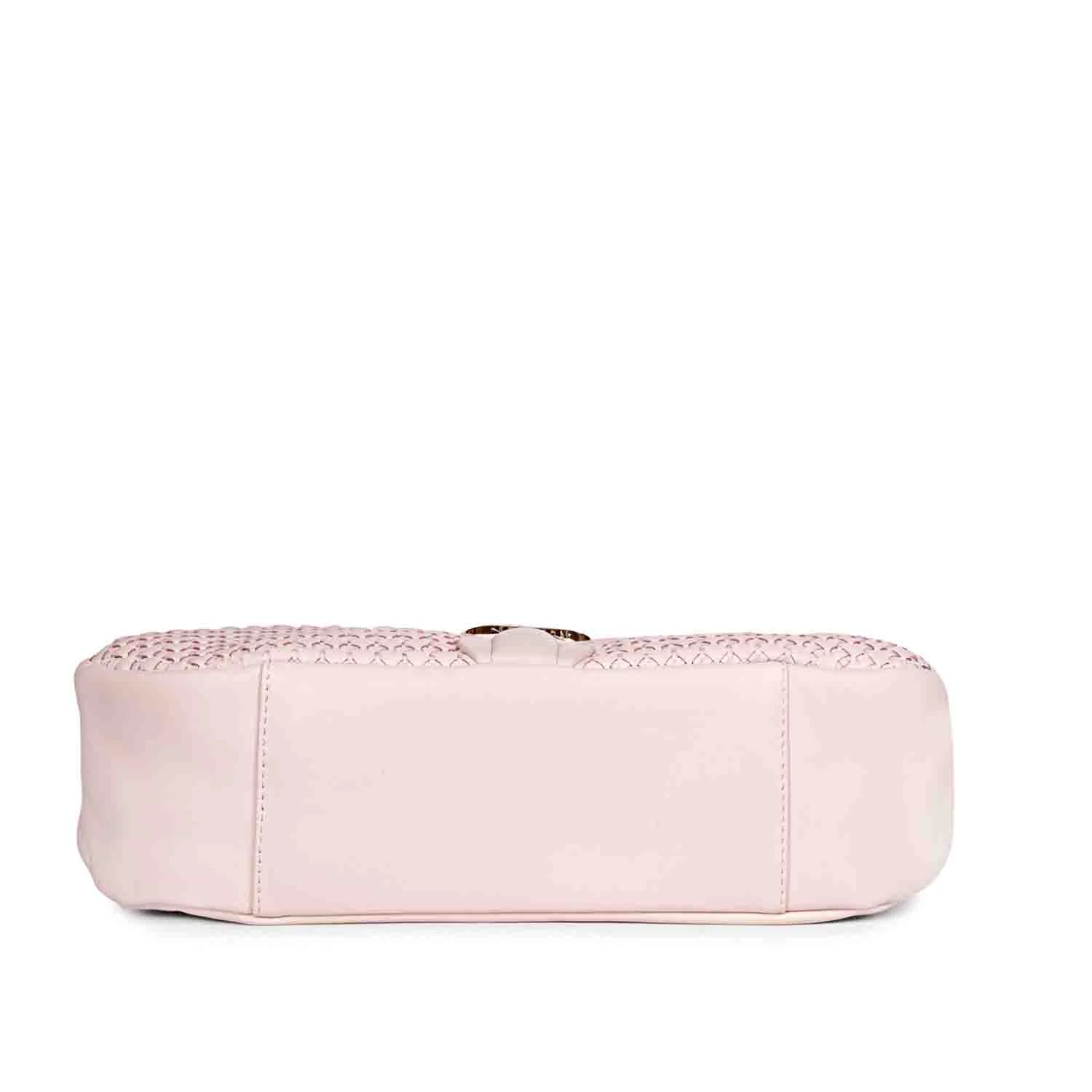 Tesorina Pink Blush Hand Woven Leather Hobo Bags - Image 6