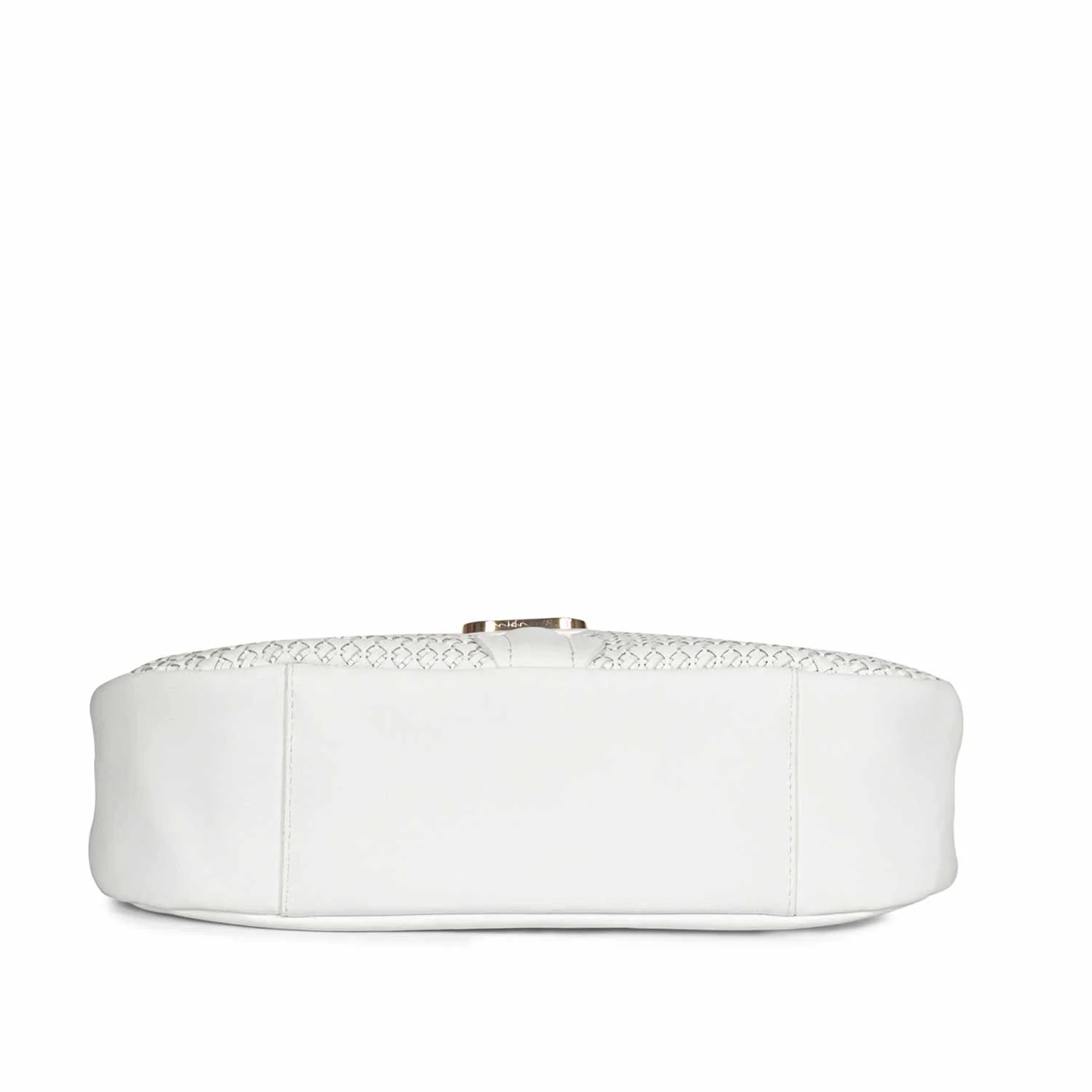 Tesorina White Hand Woven Leather Hobo Bags - Image 6
