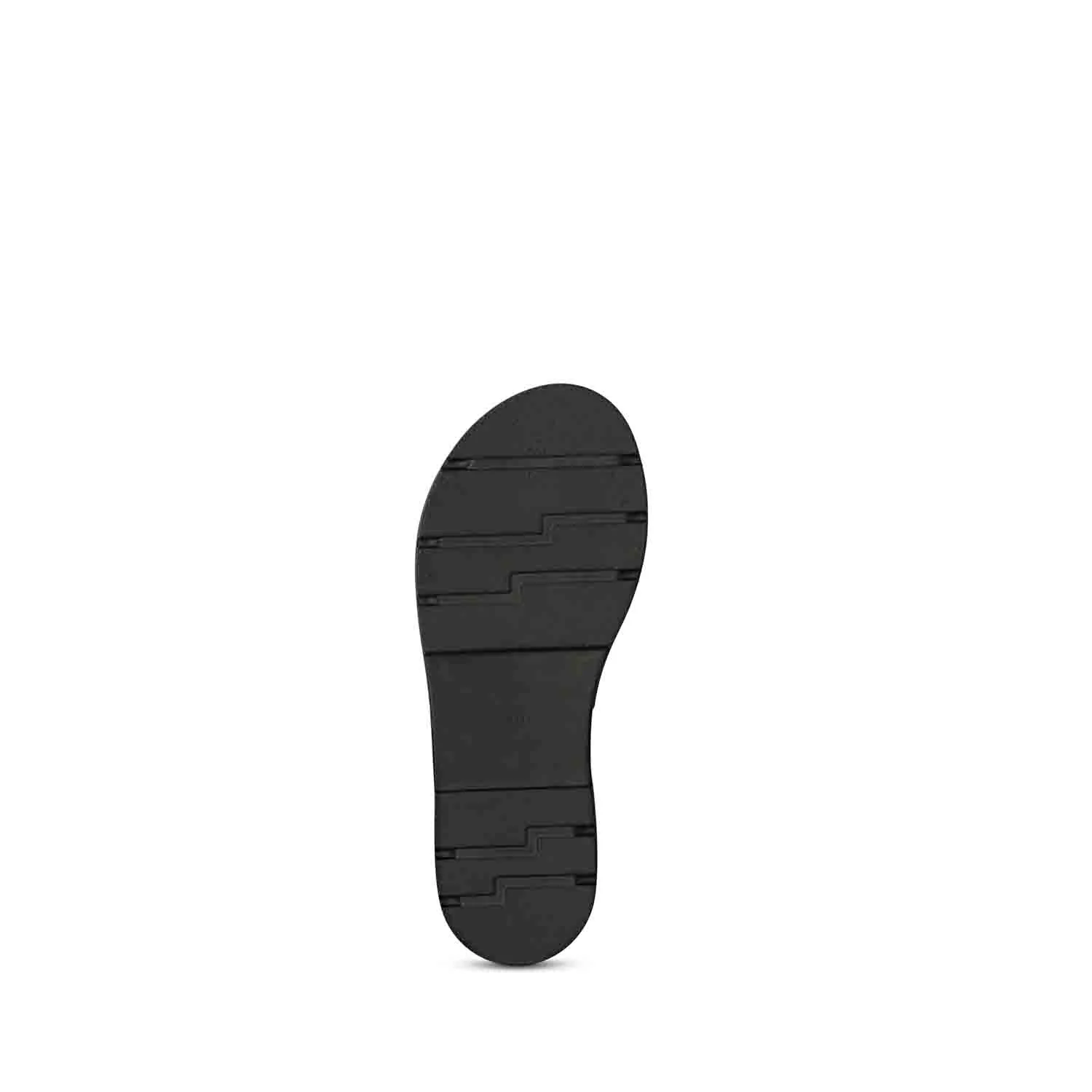 ViviBlu Black Leather Flat Sandals - Image 7