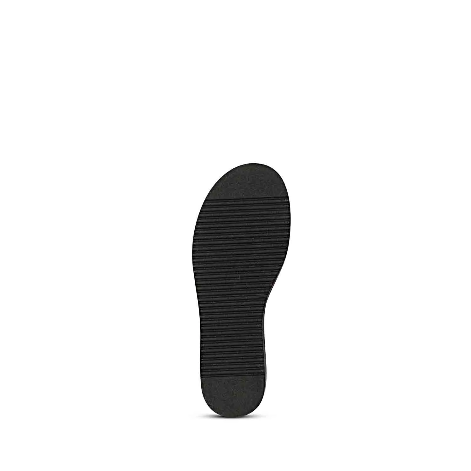 ViviBlu Black Leather Platform Sandals - Image 8
