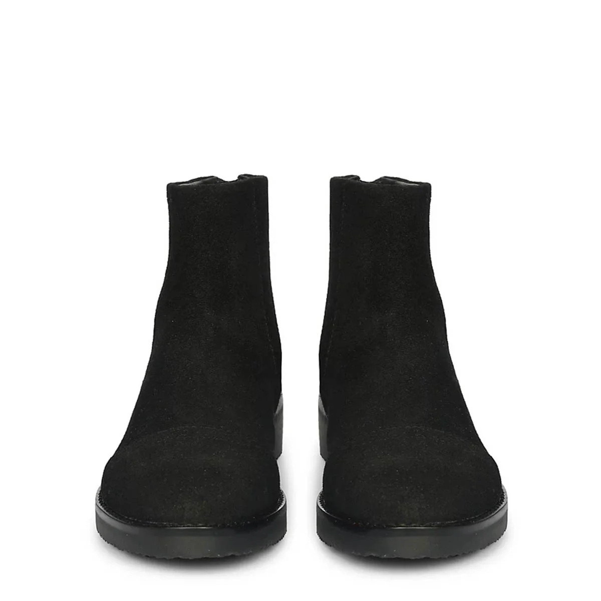 Giada Black Suede Leather Ankle Boots - Image 4