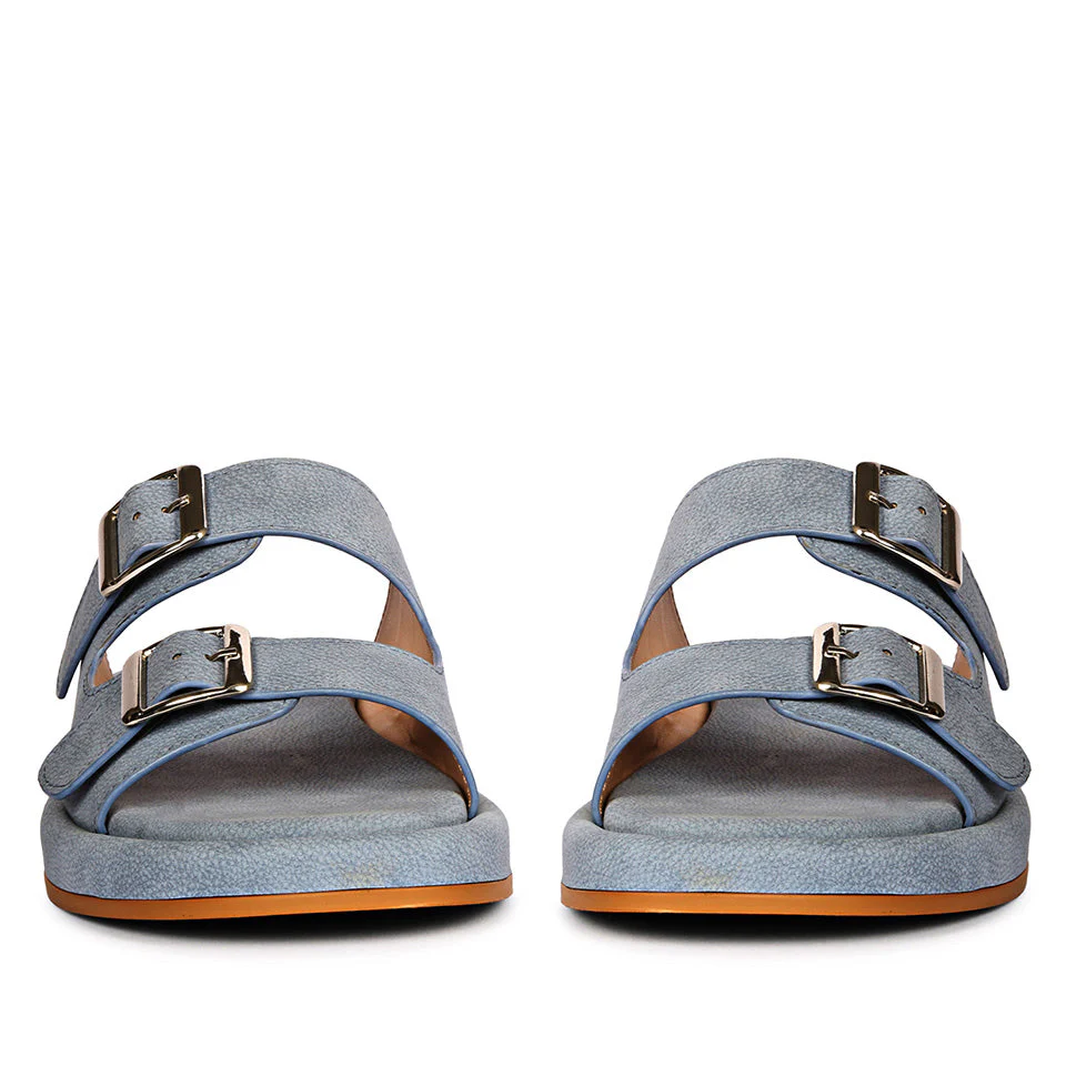 Ivanka Blue Flat Sandals - Image 5
