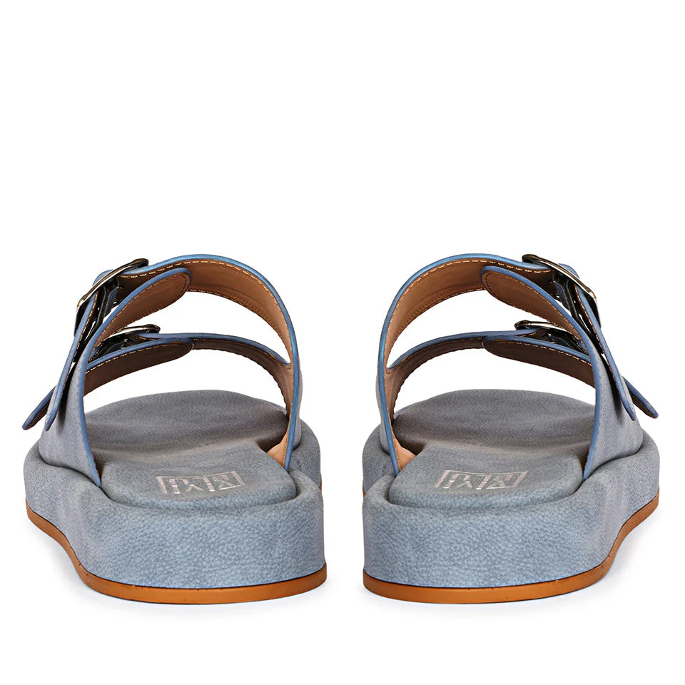 Ivanka Blue Flat Sandals - Image 6