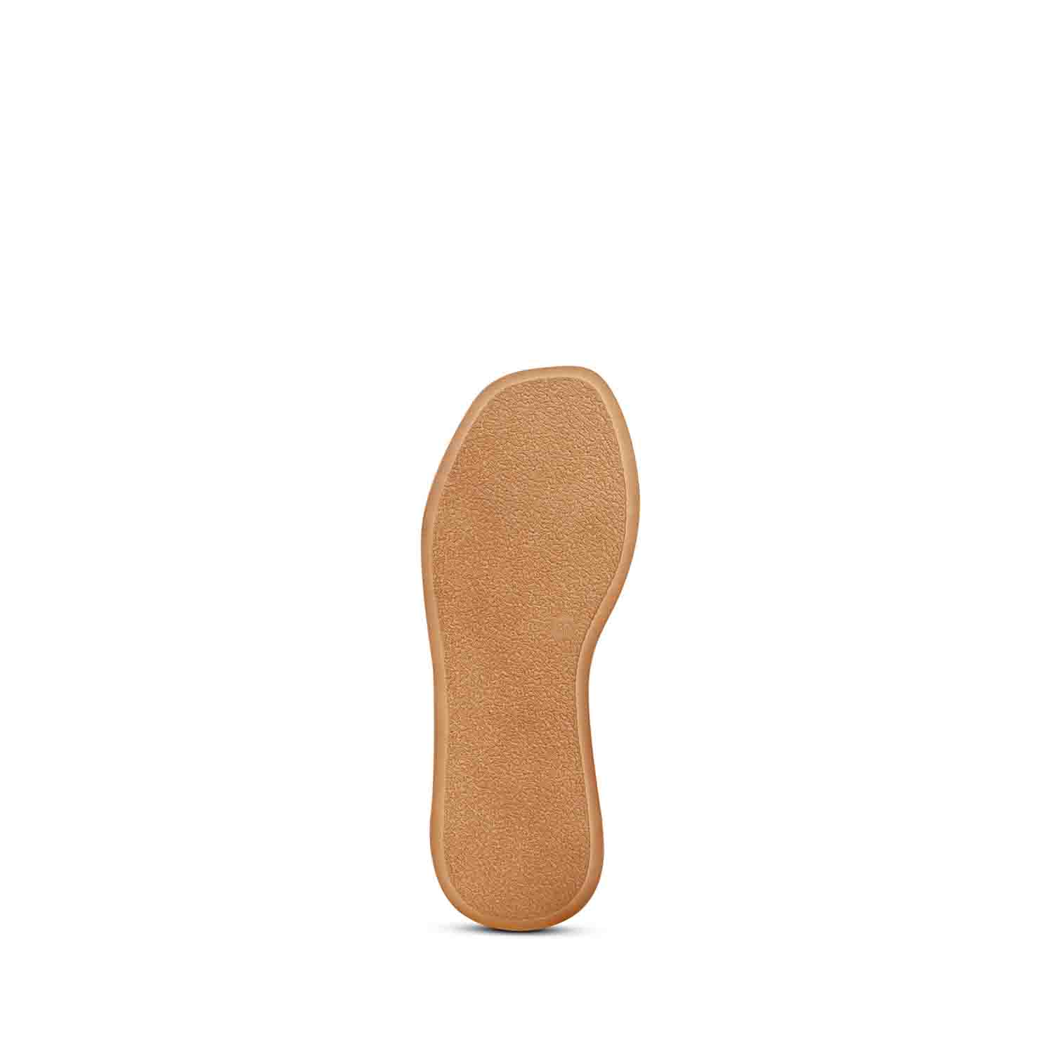 ViviBlu Gold Leather Platform Sandals - Image 9