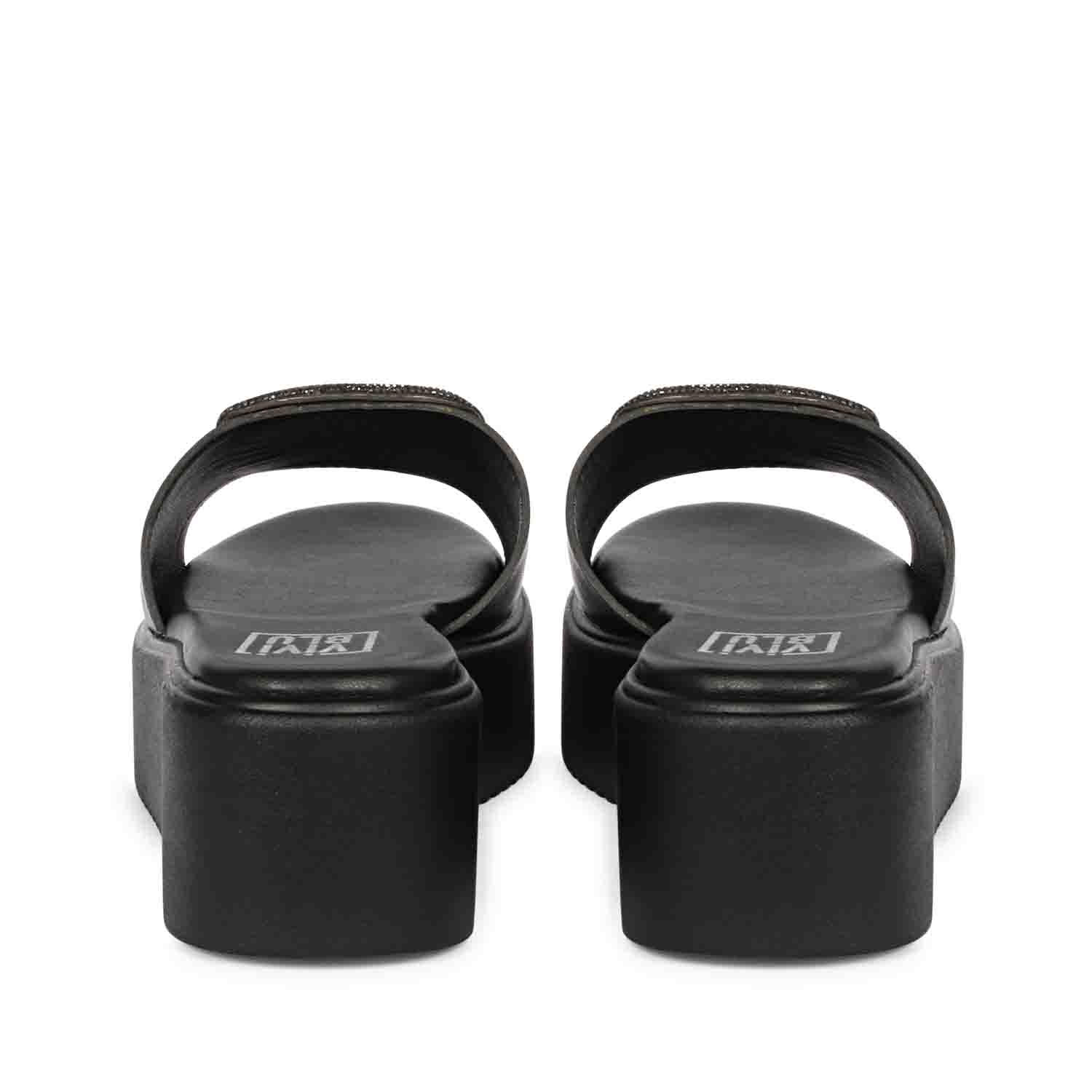 ViviBlu Platform Sandals With Black Leather - Image 5