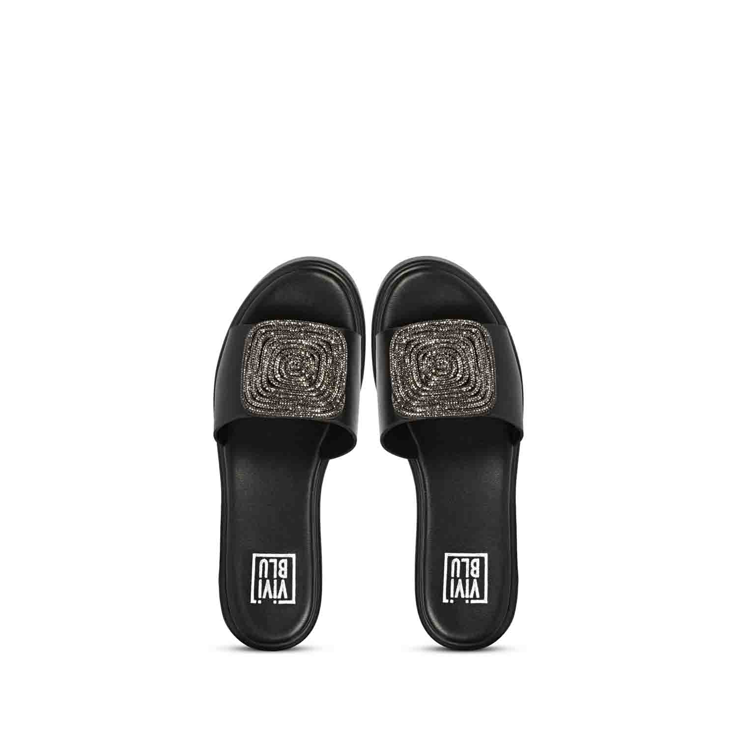 ViviBlu Platform Sandals With Black Leather - Image 6
