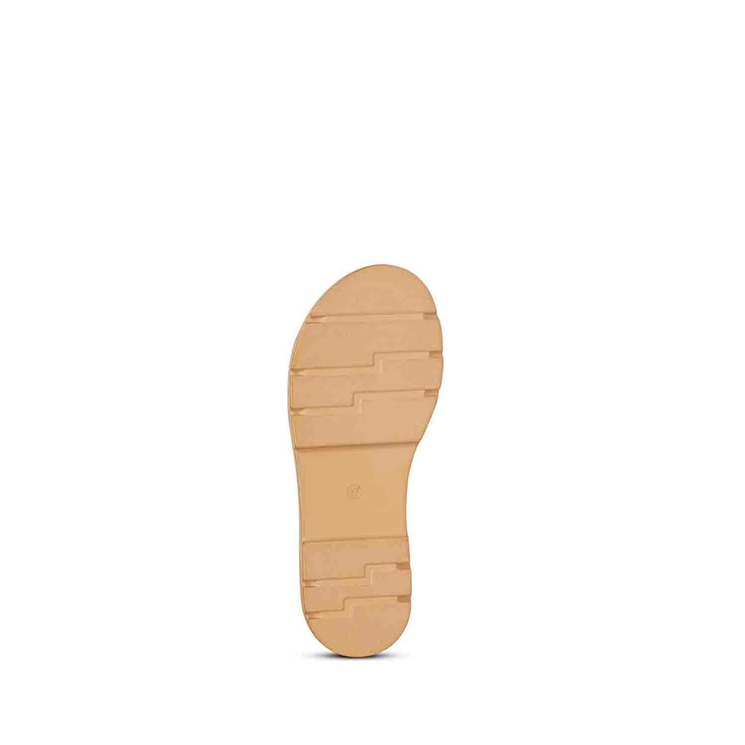 ViviBlu Tan Leather Flat Sandals - Image 8