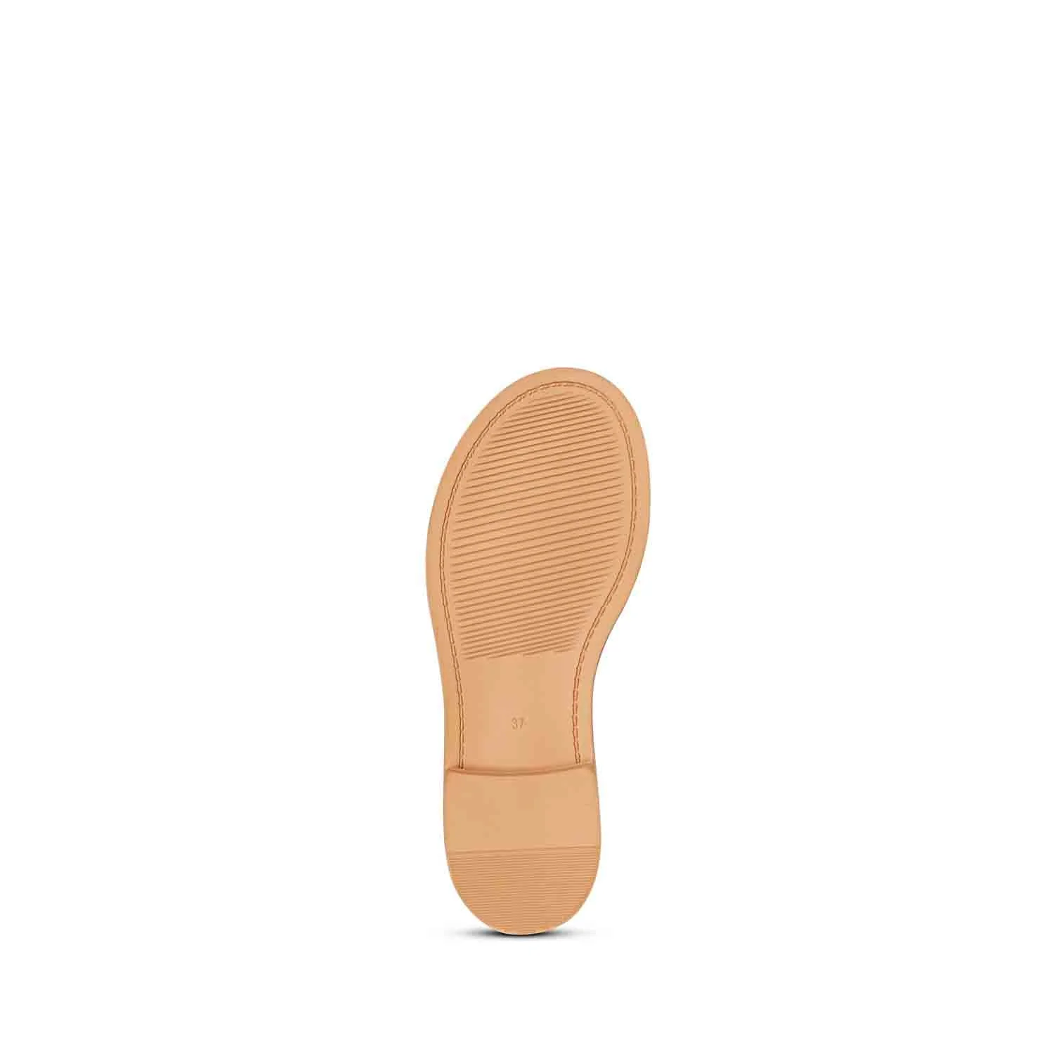 ViviBlu White Leather Flat Sandals - Image 8